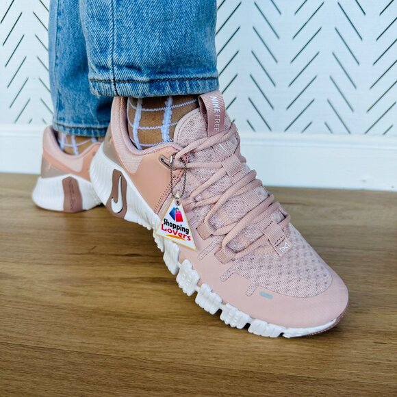 ❤️Nike Free Metcon 5 Pink Oxford 7.5 Womens Training Shoes Dusty Pink DV3950-600 - Picture 3 of 13